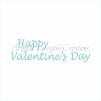 Happy Valentines Day Title Stencil