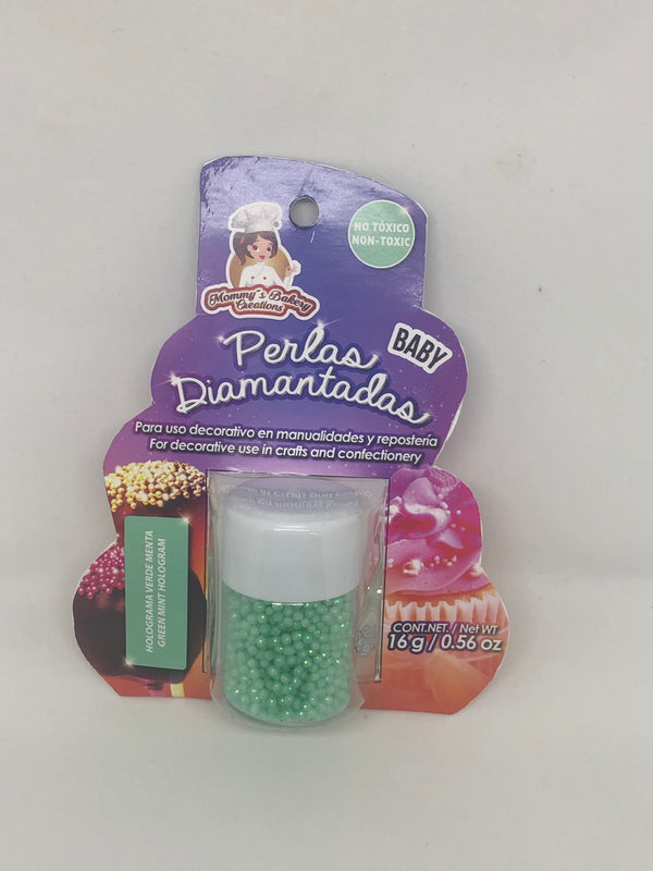 Glitter Non Pareils "Perlas Diamantadas Baby" 16 gm - Hologram Mint Green