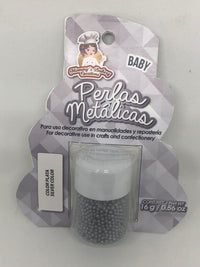 Metallic Non Pareils "Perlas Metalicas" Baby 16 gm - Silver