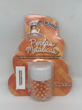 Metallic Pearls "Perlas Metalicas" Medium 4mm 16 gm - Tangerine