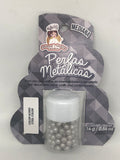 Metallic Pearls "Perlas Metalicas" Medium 4mm 16 gm - Steel