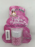 Metallic Pearls "Perlas Metalicas" Medium 4mm 16 gm - Pastel Pink
