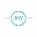 Joy Wreath Stencil