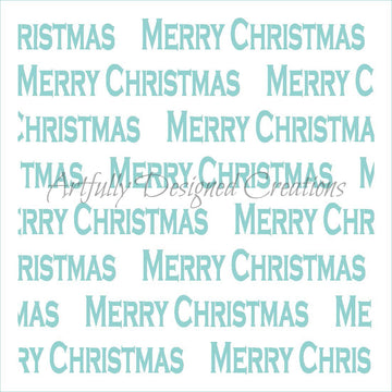 Merry Christmas Stencil Background