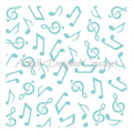 Music Notes Background Stencil Background