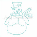 PYO Snowman Stencil