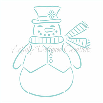 PYO Snowman Stencil
