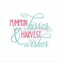 Pumpkin Wishes & Harvest Kisses 2 Part Stencil