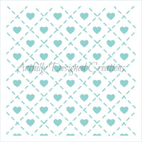 Quilted Hearts Stencil