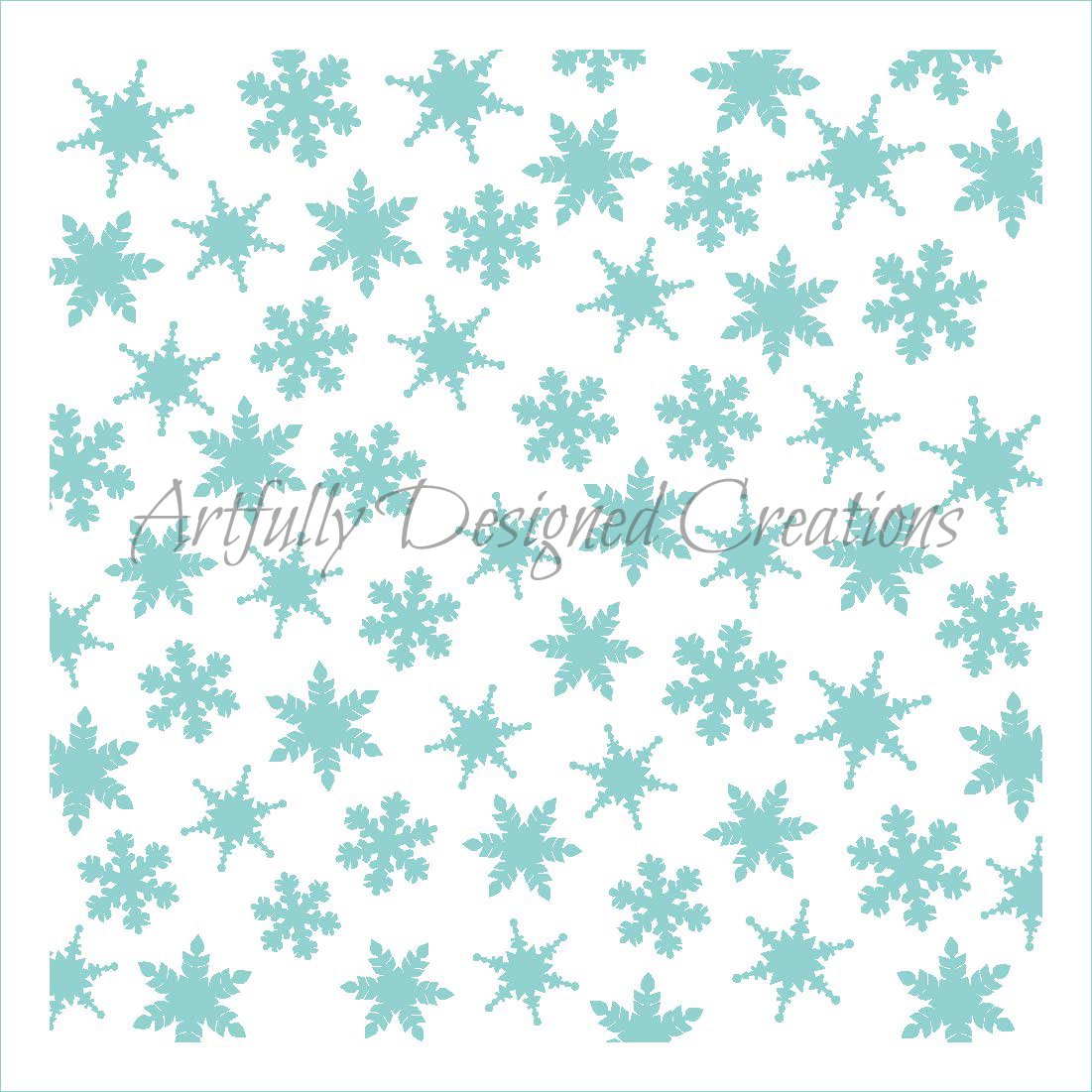 Snowflake Stencil  Bee's Baked Art Supplies and Artfully Designed Creations