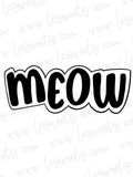 MEOW Cookie Cutter by LC Sweets