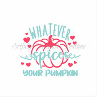 Whatever Spices Your Pumpkin 2 Part Stencil