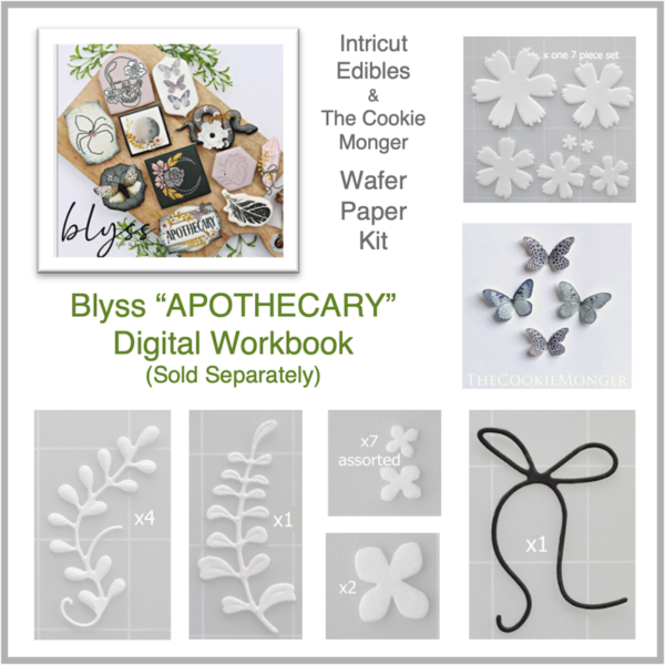 Wafer Paper Kit Apothecary Class by Blyss Cookies