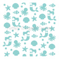Cookie Cowgirl Sea Collection Stencil Background