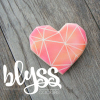 Blyss Geometric Heart Stencil