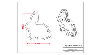 Geometric Bunny Cookie Cutter by TMP