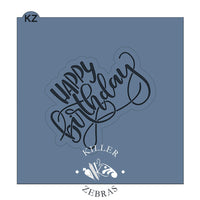 Happy Birthday Hand Lettered Stencil Cutter Combo By Killer Zebras