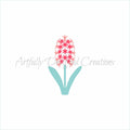 Hyacinth Flower Stencil