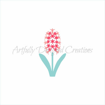 Hyacinth Flower Stencil