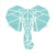 Blyss Geo Elephant Stencil by Artfully Designed Creations