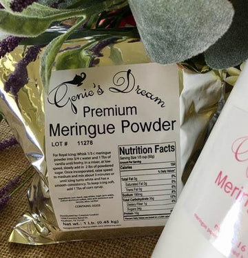 Genie's Dream Premium Meringue Powder 1 lb refill pouch