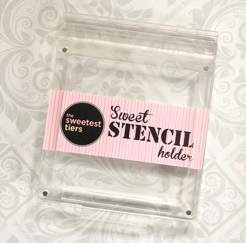 The Sweetest Tiers Stencil Holder