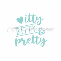 Itty Bitty & Pretty Stencil
