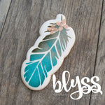 Blyss Large Feather Stencil