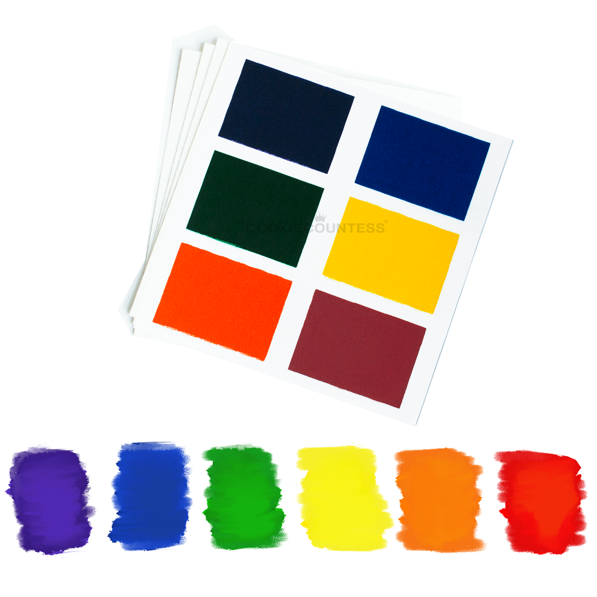 Paint Palettes 36 ct Pouch - Rainbow | Bee's Baked Art Supplies