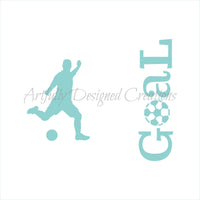 Soccer Player Stencil