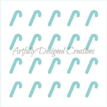 Large Candy Cane Sprinkle Swipe Kit With Details