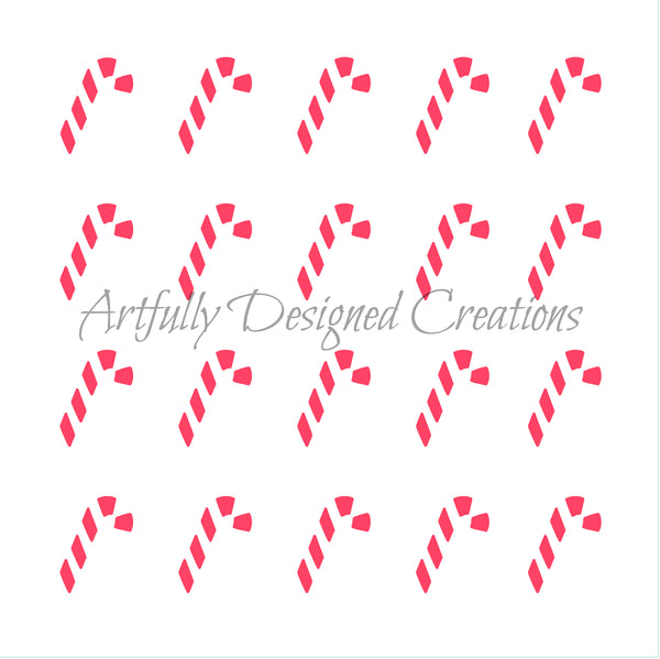 Large Candy Cane Sprinkle Swipe Kit With Details