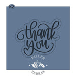 Thank You Hand Lettered Stencil Cutter Combo By Killer Zebras